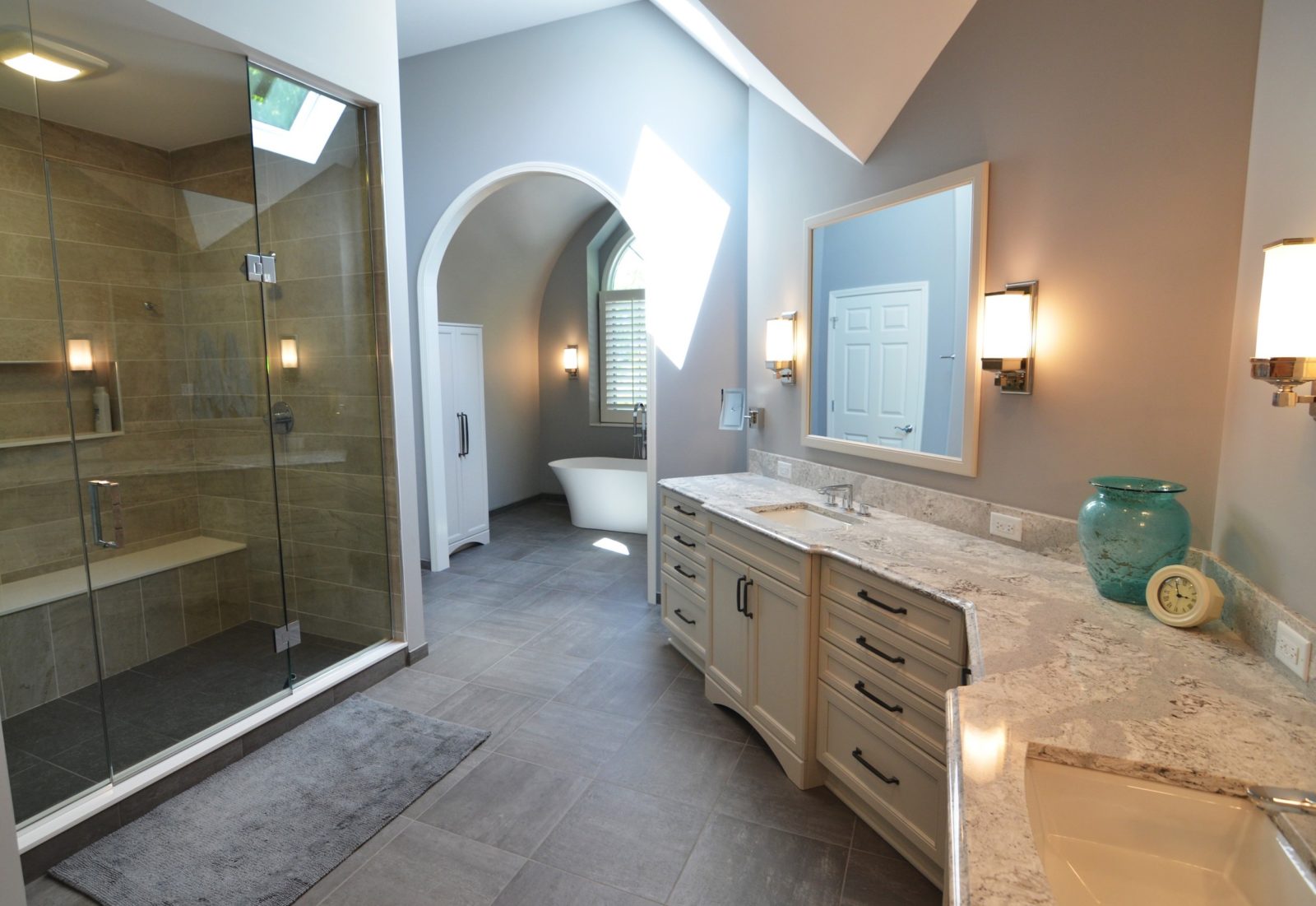 Custom bathroom remodel in Naperville