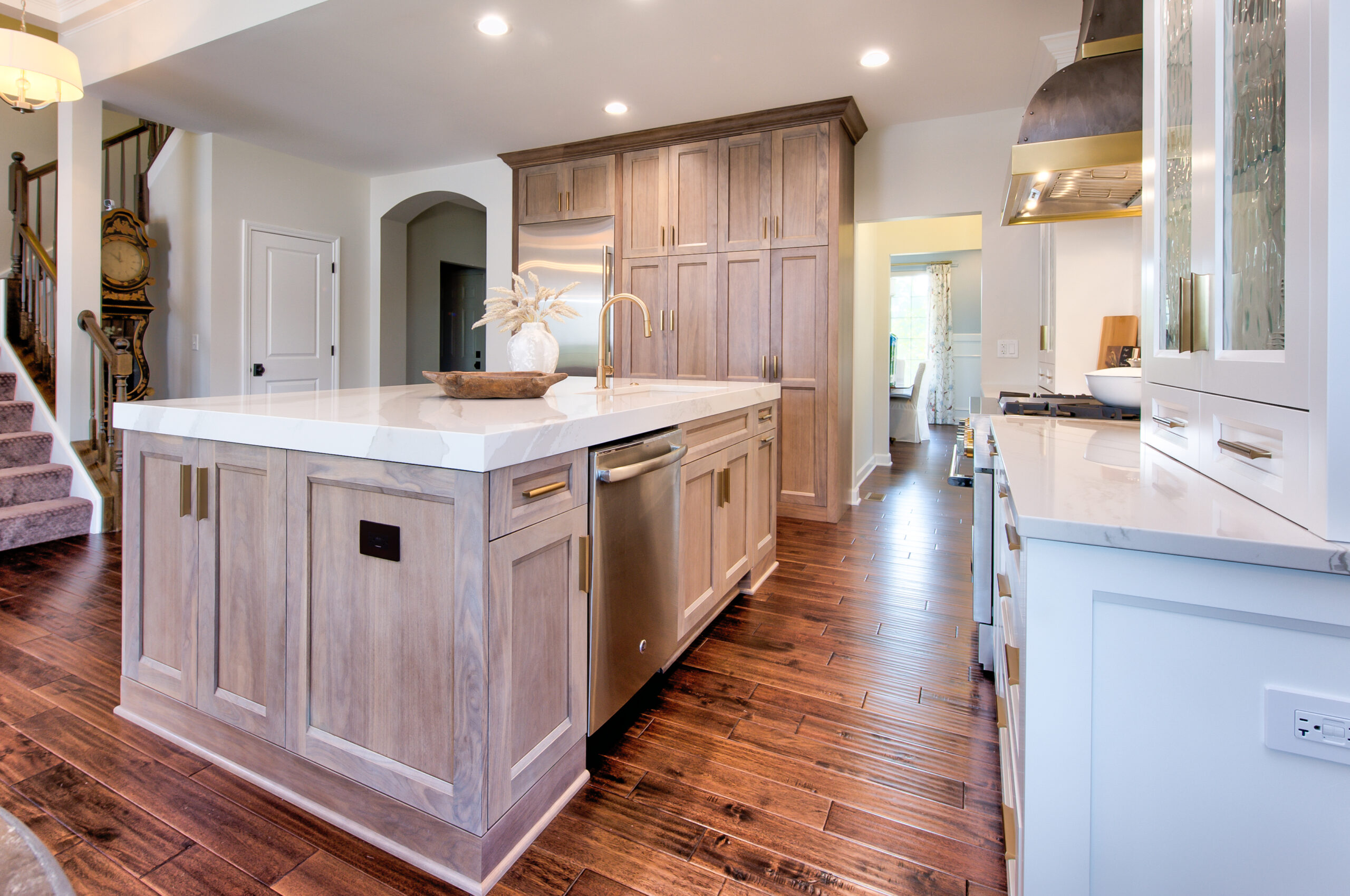 Stunning Naperville kitchen remodel with large kitchen island 