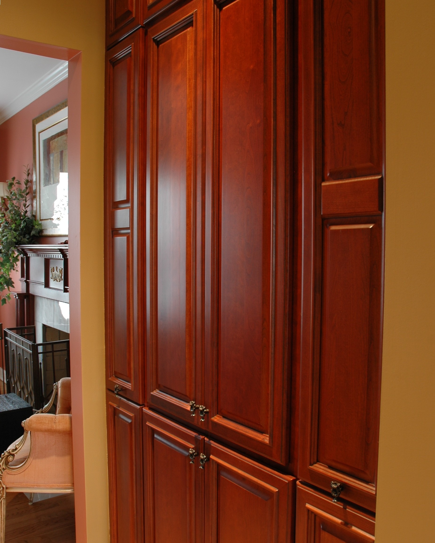 20 Custom Media Cabinet Replaces Family Room Wet Bar Closed