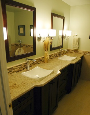 the kitchen master bathroom remodel double sink vanity deep bowls