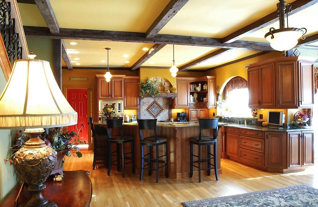the kitchen master kitchen renovation traditional style large pendants dark cabinetry