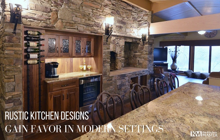 RUSTIC KITCHEN DESIGNS GAIN FAVOR IN MODERN SETTINGS