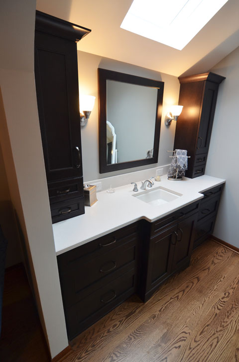 1-redesigned-separate-vainty-area-the-sink-is-centered-with-new-tower-cabinets-and-a-framed-mirror