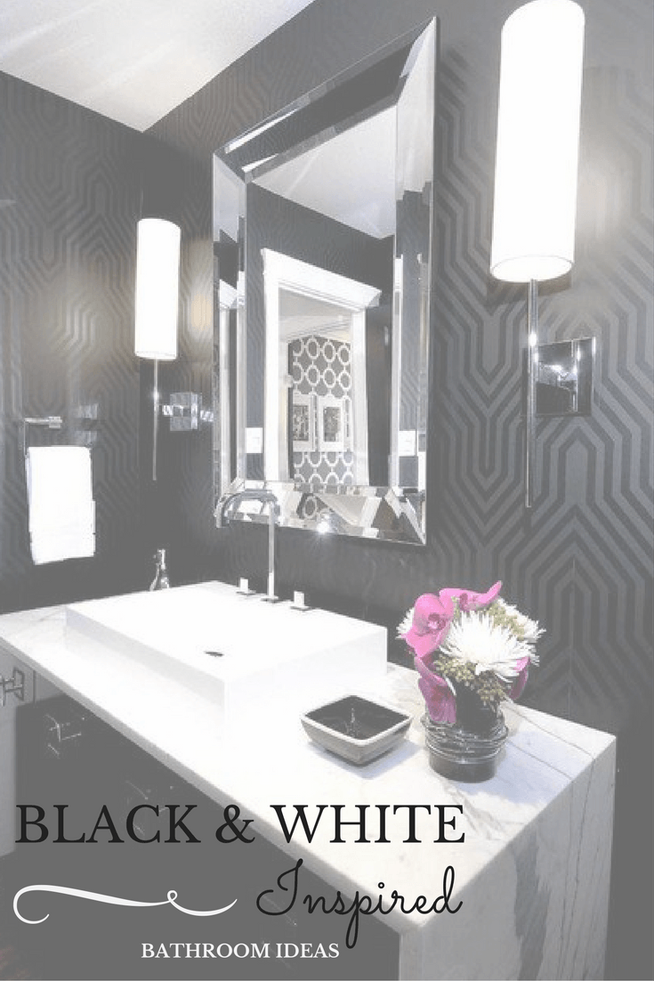 Black & White Inspired Bathroom Ideas