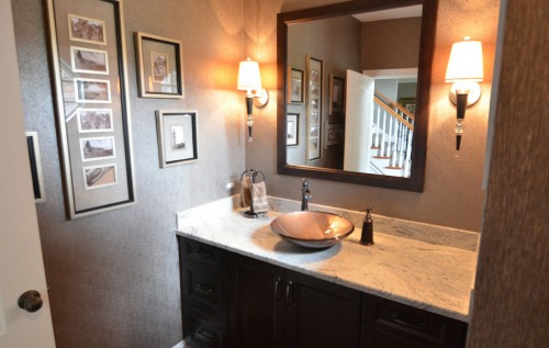 the kitchen master small powder room remodel grey and brown accents