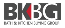 grey and red bkbg bath & kitchen buying group logo on the kitchen master site