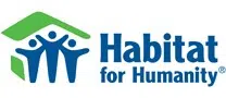 blue and green habitat for humanity logo on the kitchen master