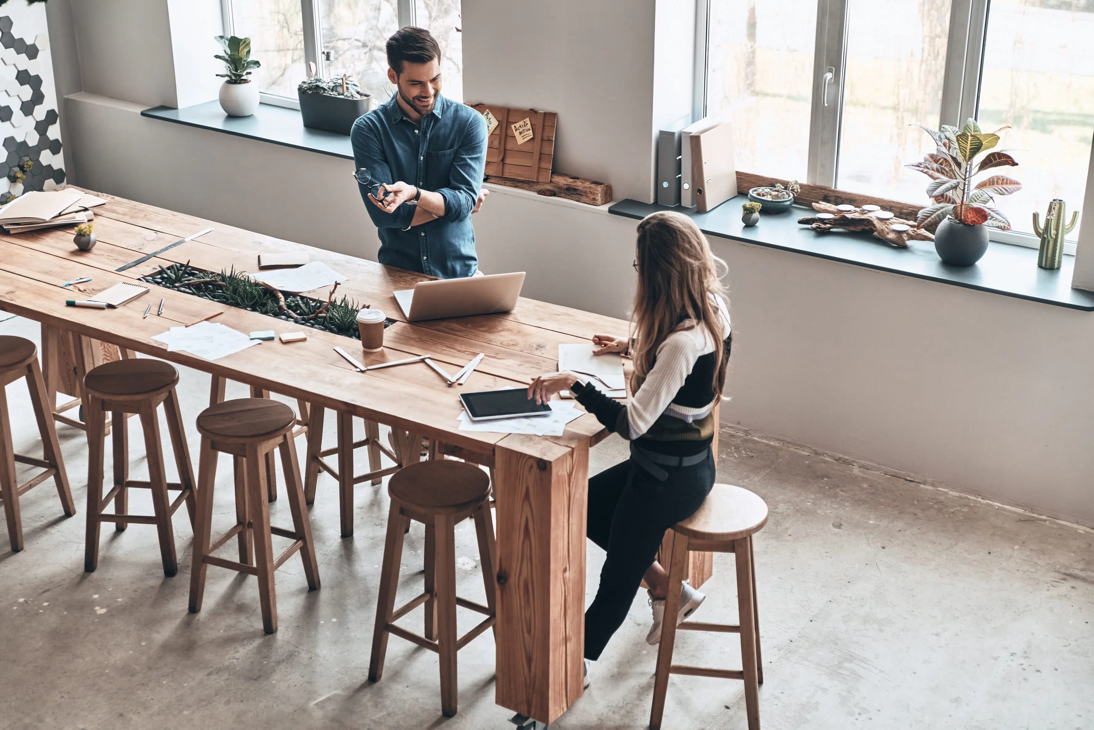 Designers planning a home remodel