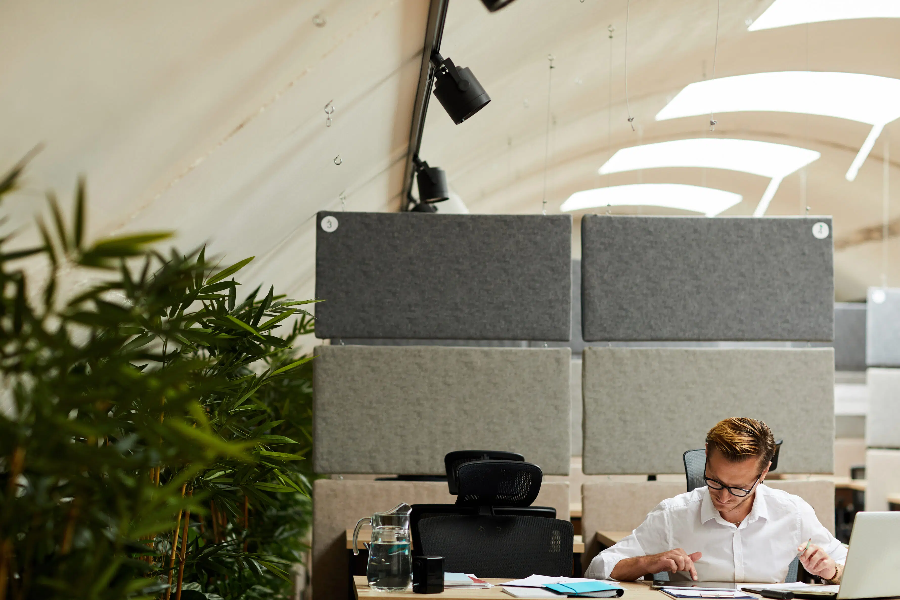 Man working at a desk